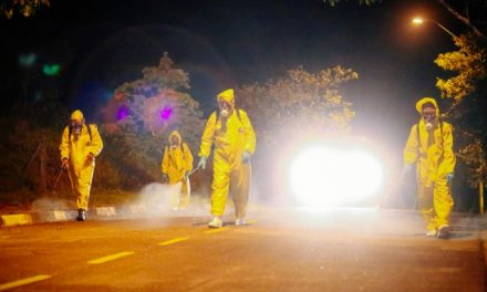 Desinfecção noturna de ruas chega a sete bairros nesta sexta-feira (30)