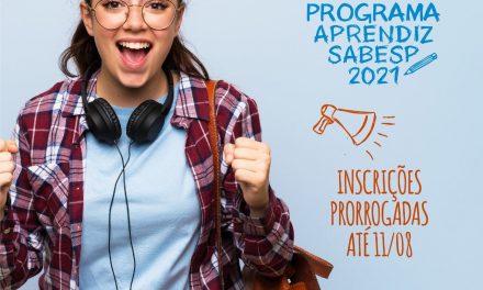 Inscrições para concurso Aprendiz da Sabesp são prorrogadas até esta quarta (11)