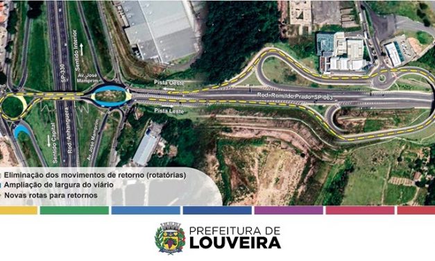 Obras de adequação no trevo do km 71, na Anhanguera, começam nesta quarta-feira (1) em Louveira