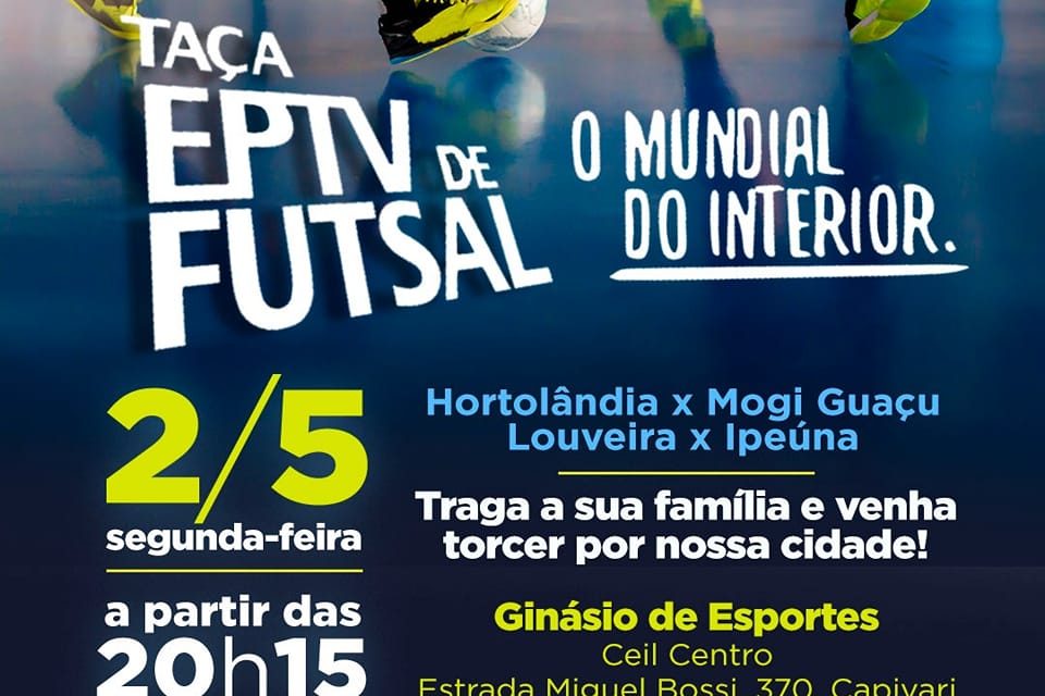 Louveira estreia na Taça EPTV de Futsal contra Ipeúna na segunda-feira (2)