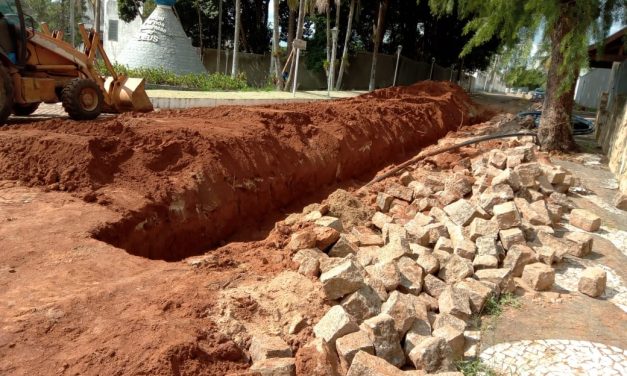 Vila Caldana recebe obra de implantação das redes de água e esgoto