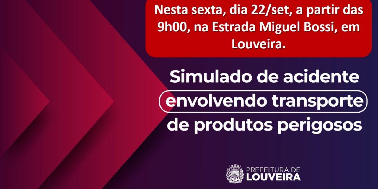 Simulado de Acidente de Trânsito em Louveira nesta sexta, dia 22: ação será registrada e usada como parâmetro para protocolo de atendimento