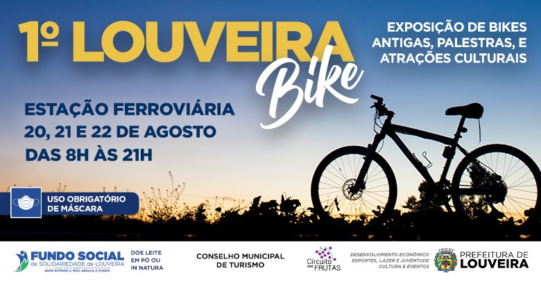 LOUVEIRA BIKE – Evento reúne palestras, shows, exposição e food trucks e terá lançamento das Rotas de Cicloturismo