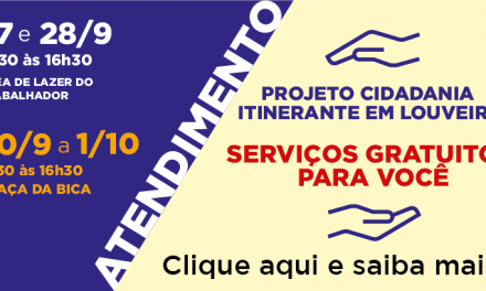 Projeto Cidadania oferece serviços para a população de Louveira de terça (27) a sábado (1)