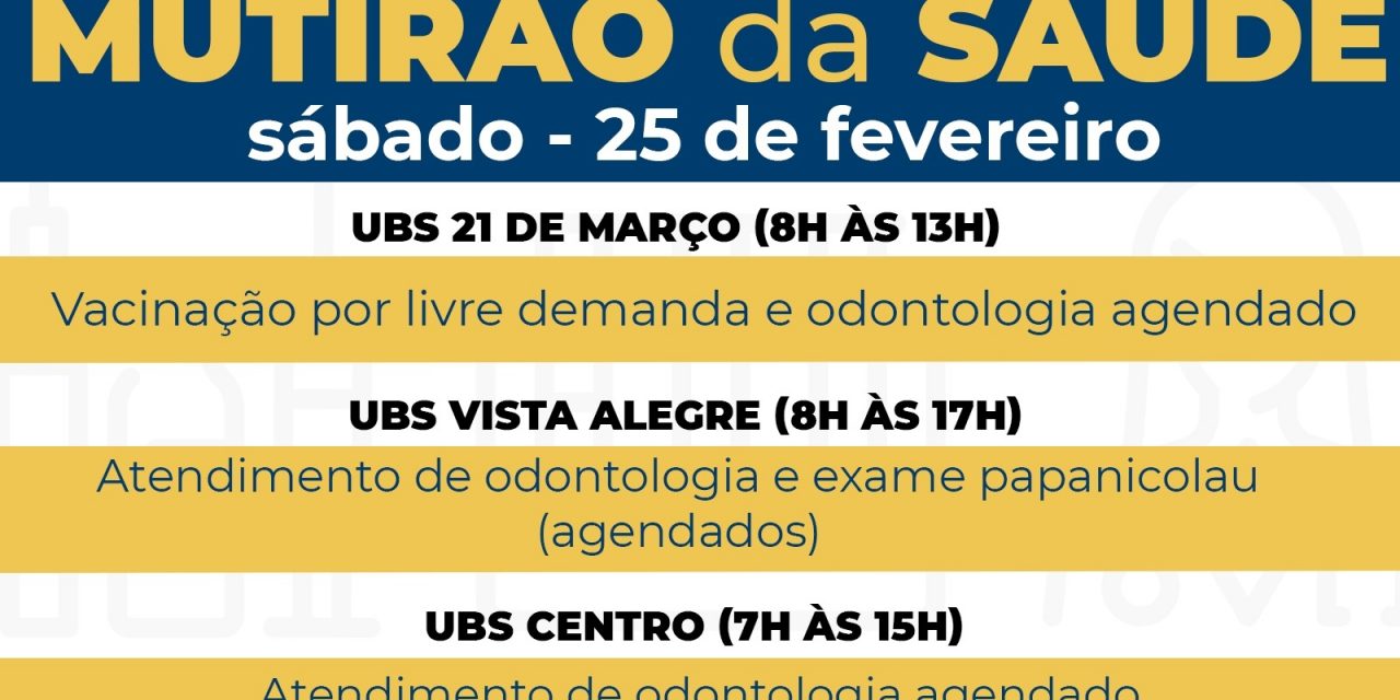 UBSs de Louveira abrem no sábado (25) para vacinação contra Covid-19 e consultas mediante agendamento prévio