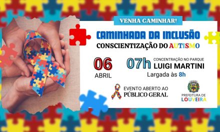 Caminhada da Inclusão pelo Dia Mundial de Conscientização do Autismo é neste sábado (06)