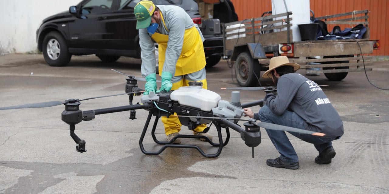 Dengue em Louveira é combatida com uso de drone