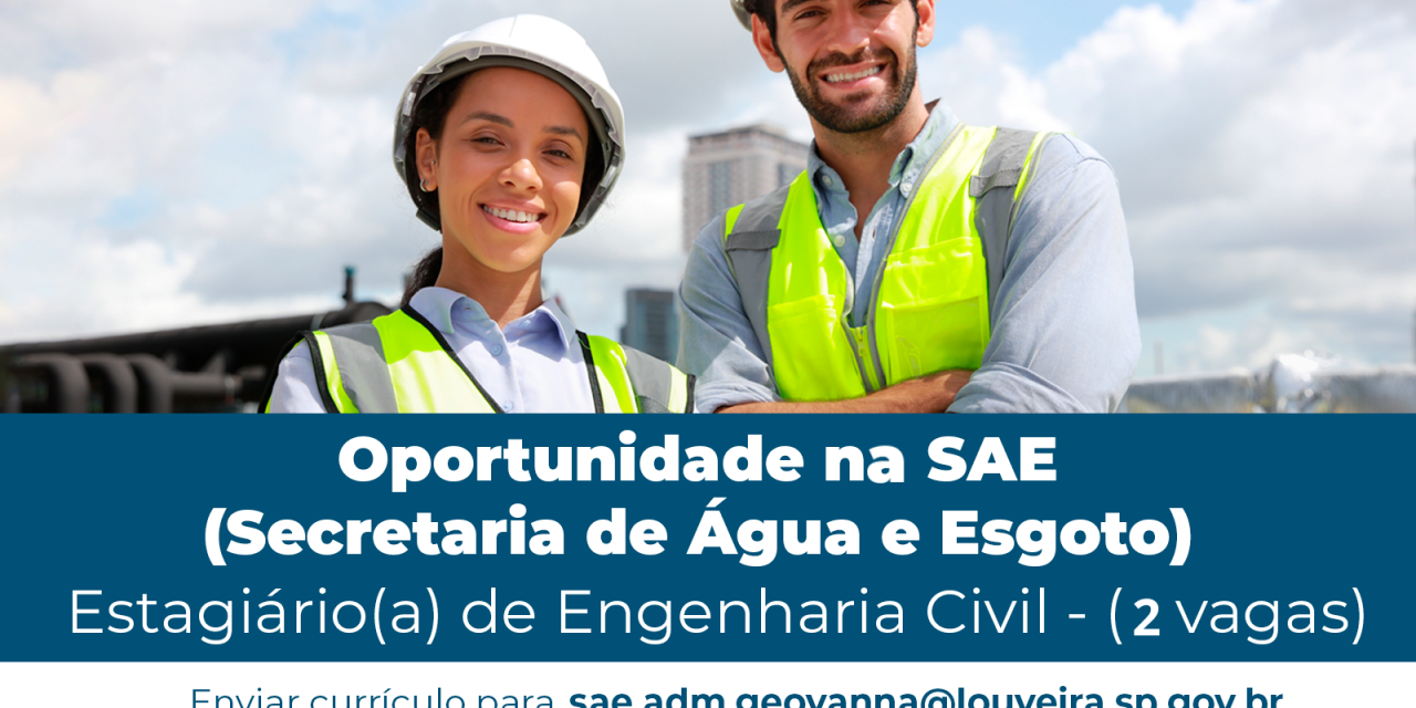 Emprego em Louveira: tem vaga de estágio aberta no SAE